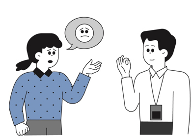 늘푸른나무복지관은 발달장애인이 불편하다고 이야기 하는 것을 잘듣습니다. 늘푸른나무복지관은 발달장애인이 자유롭게 자신의 생각을 말할 수 있도록합니다.